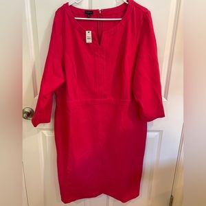 TALBOTS dress NWT sz 20 hot pink